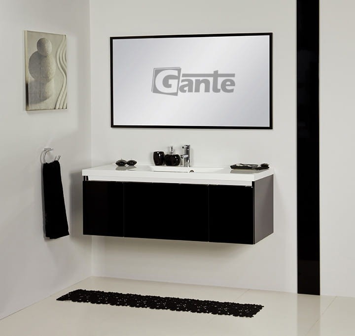 Szafka łazienkowa czarny połysk 120 cm Diamond