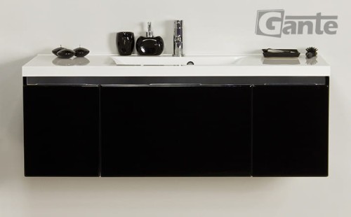 Szafka łazienkowa czarny połysk 120 cm Diamond