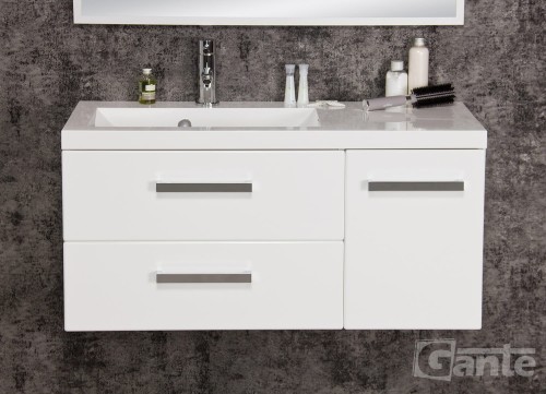 Szafka do łazienki z umywalką biały połysk Fokus 90 cm 2 szuflady i szafka boczna (5).jpg