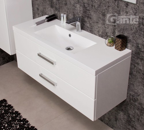 Szafka do łazienki z umywalką biały połysk Fokus 100 cm 2 szuflady srebrne uchwyty głębokośc 39 cm (2).jpg