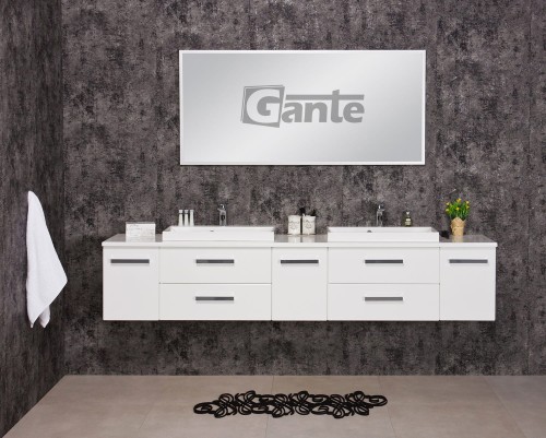 Duża szafk do łazienki 2 m z blatem na 2 umywalki nablatowe kolor biały połysk kolekcja Fokus (2).jpg