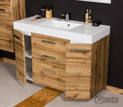 Szafka pod umywalkę o szerokości 120 cm głębokość 50 cm wysokośc 72 cm 3 szuflady i 2 szafki boczne