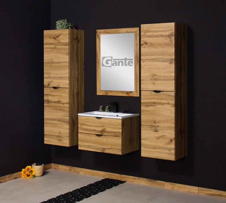 Szafka z umywalką 60 cm 2 szuflady dekor dąb naturalny czarne uchwyty (1).jpg