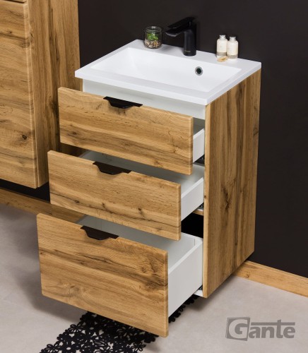 Szafka z umywalką 50 cm 3 szuflady dekor dąb naturalny (4).jpg