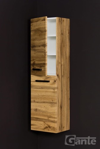 2 drzwiowy regał loft dąb naturalny i czarne uchwyty (4).jpg