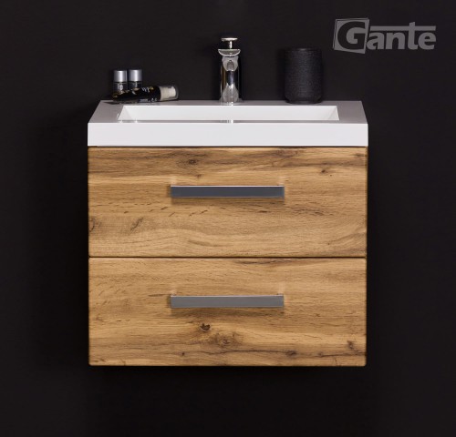 Szafka łazienkowa 50 cm 2 szuflady dekor dąb naturalny z umywalką 50 cm kolekcja Fokus (3).jpg