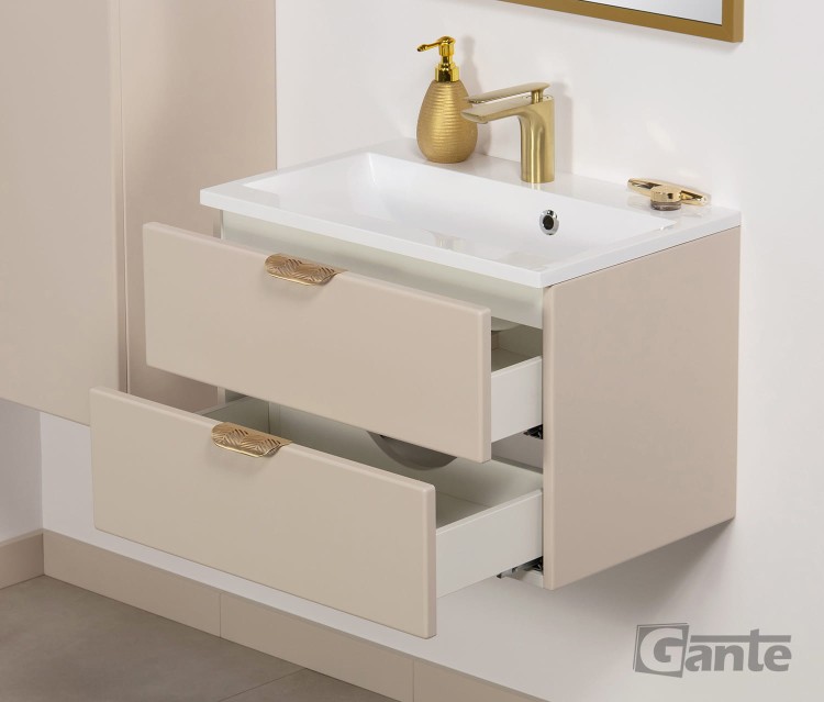 beżowa szafka do łazienki 60 cm jasny beż kolekcja Magnolia z 2 szufladami (3).jpg