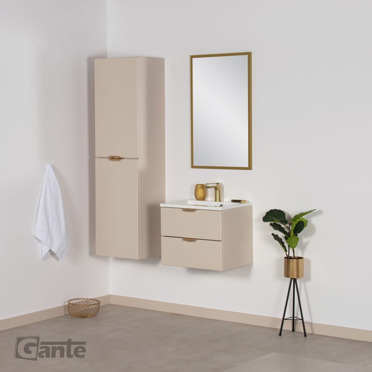 beżowa szafka do łazienki 50 cm jasny beż kolekcja Magnolia z 2 szufladami (4).jpg