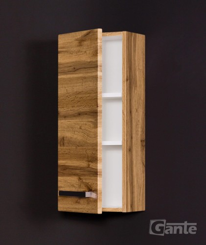 mała wisząca szafka do łazienki 1 drzwi kolor dąb naturalny (3).jpg