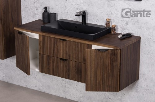 modna szafka do lazienki z blatem 120 cm czarna um ywalka nablatowa kolor ciemne drewno glebokosc szafki do 40 cm (5).jpg