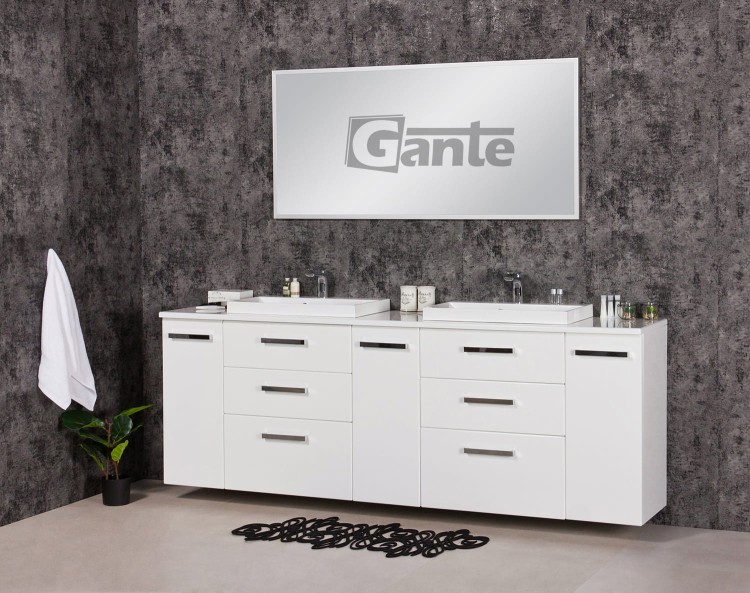 Duża szafka do łazienki 2 metry z białym blatem na 2 umywalki nablatowe kolor biały połysk kolekcja Fokus (2).jpg