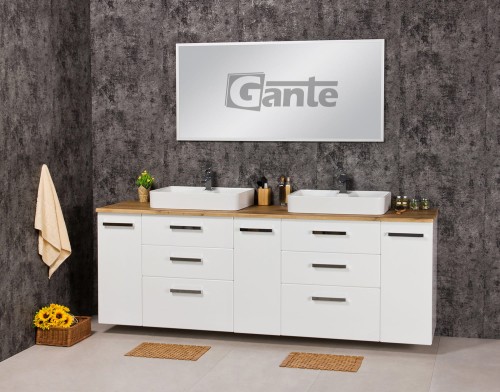 szafka do dużej łazienki 2 metrowa z blatem w dekorze drewna i umywalkami nablatowymi (2).jpg