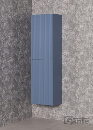 niebieski regał do łazienki fronty z lamelami frezowane wiszący kolekcja Mirage dostępna na Mantes (3).jpg