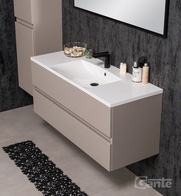 szafka do łazienki 120 cm w beżowym kolorze umywalka z blatem odstawczym 100 cm kolekcja Esto (4).jpg