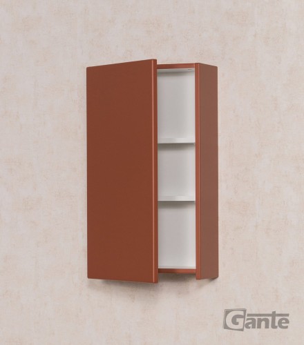 mała szafka do łazienki wisząca w pomarańczowym kolorze kolekcja Esto od Gante (3).jpg