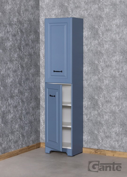 niebieski regał łazienkowy w angielskim stylu kolekcja Finea (1).jpg