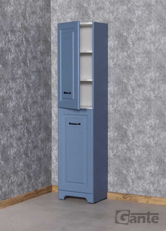 niebieski regał łazienkowy w angielskim stylu kolekcja Finea (3).jpg