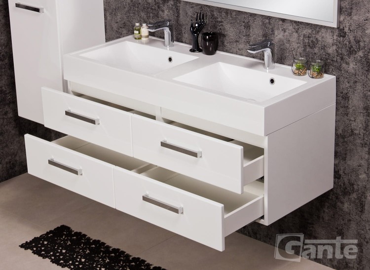szafka łazienkowa z umywalka podwójną 120 cm biały połysk kolekcja Fokus od Gante (1).jpg