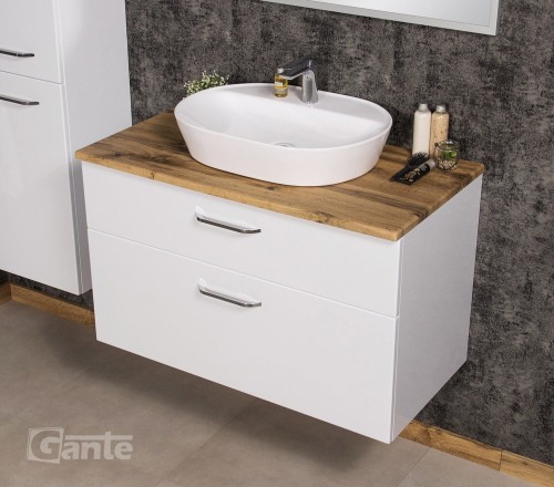 szafka do łazienki z blatem 100 cm 2 szuflady blat w dekorze dębu do dowolnej umywalki nablatowej (4).jpg