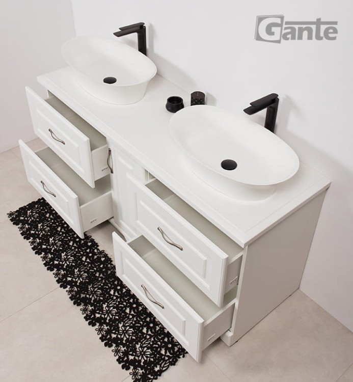 Stojaca szafka łazienkowa z blatem na 2 umywalki 150 cm kolekcja Finea 24szuflady umywalki nablatowe Fini (1).jpg