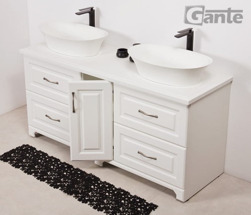 Stojaca szafka łazienkowa z blatem na 2 umywalki 150 cm kolekcja Finea 24szuflady umywalki nablatowe Fini (2).jpg