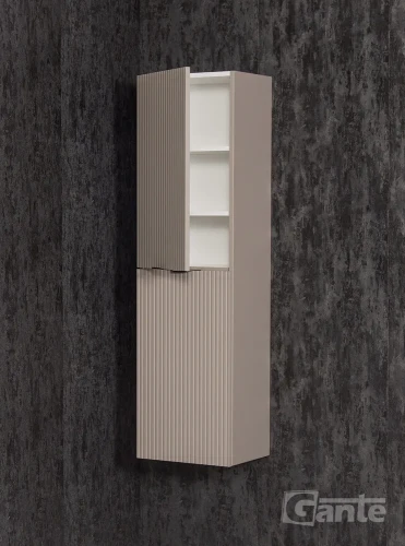 regał do łazienki z lamelami na froncie kolor beż fume mat kolekcja Victa lamello (3).webp