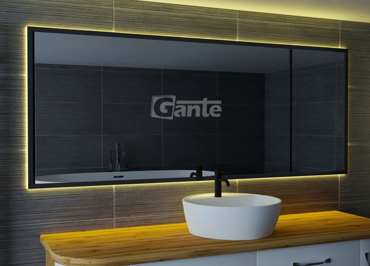 lustro z oświetleniem Led w czarnej ramie 160 cm x 65 cm (1).jpg