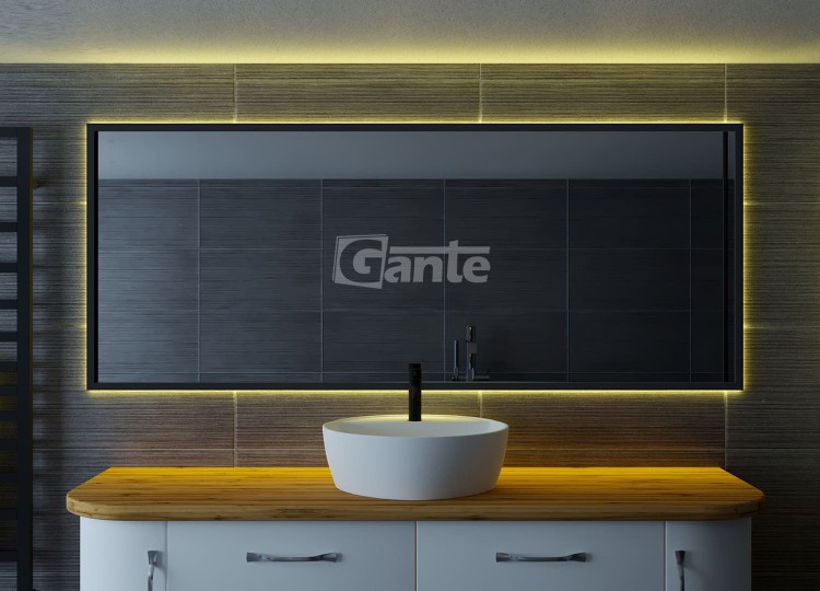 lustro z oświetleniem Led w czarnej ramie 160 cm x 65 cm (2).jpg