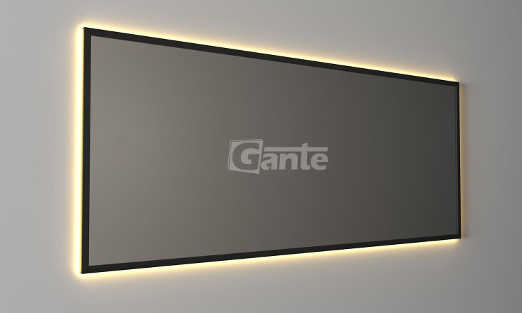 lustro z oświetleniem Led w czarnej ramie 160 cm x 65 cm (7).jpg