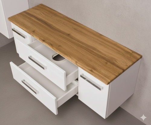 szafka 120 cm z pełnym blatem w dekorze dębu szuflady i drzwi.jpg