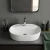 Umywalka nablatowa ceramiczna Elegance 60 cm szerokości z miejscem do montażu baterii.webp