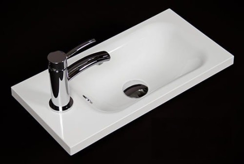 Umywalka do łazienki 50 cm szerokości 25 głebokości kolor biały połysk Flat (3).jpg