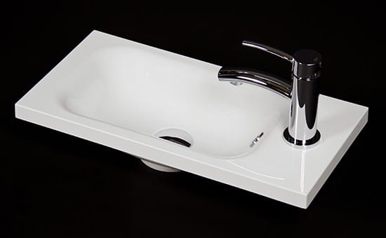 Umywalka do łazienki 50 cm szerokości kolor biały połysk głebokość 25 cm Flat (1).jpg