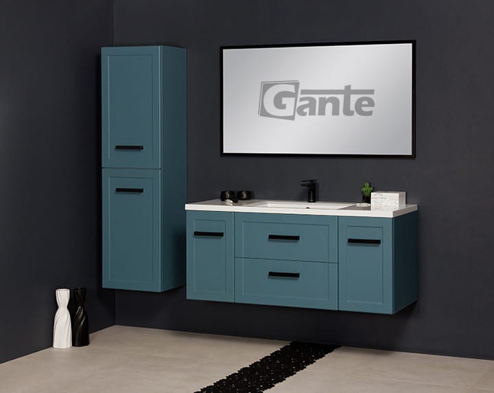 Niebieska szafka do łazienki Meiva 120 cm