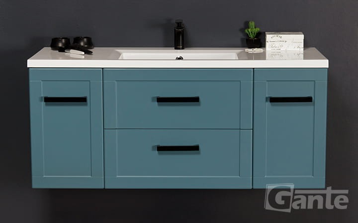 Niebieska szafka do łazienki Meiva 120 cm