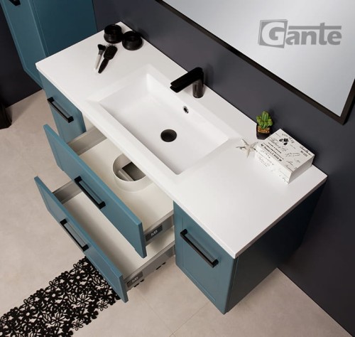 Niebieska szafka do łazienki Meiva 120 cm