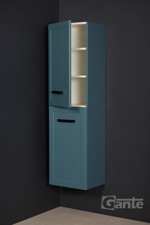 Niebieski regał do łazienki Meiva