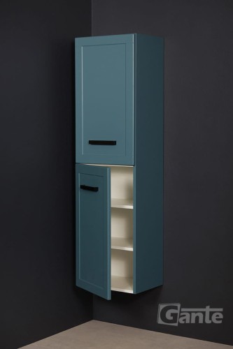 Niebieski regał do łazienki Meiva