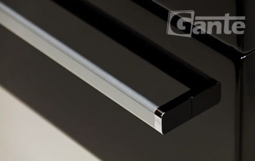 czarna szafka do łazienki FOKUS 60 cm - 3 szuflady