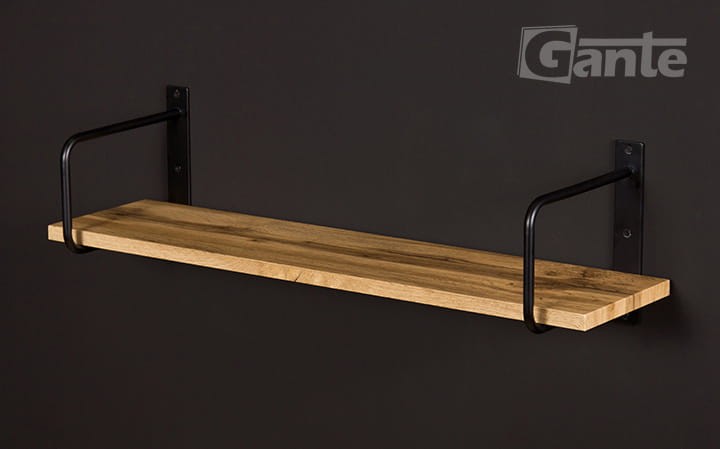 Półka loft 80 cm ze wspornikiem  Belt