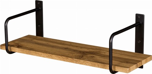 Półka na ścianę loft 60 cm ze wspornikiem Belt