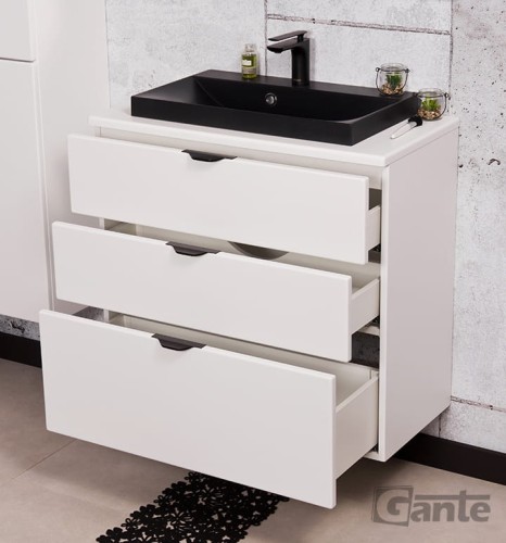 Szafka pod umywalkę Victa 80 cm 3 szuflady z blatem i  czarna matową umywalką nablatową (4).jpg