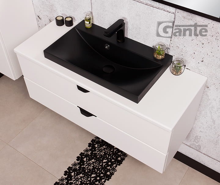 Szafka pod umywalkę Victa 80 cm 2 szuflady z blatem i czarną umywalką nablatową (4).jpg