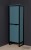 Stojący regał łazienkowy w kolorze niebieskim opcja 2 drzwiowa