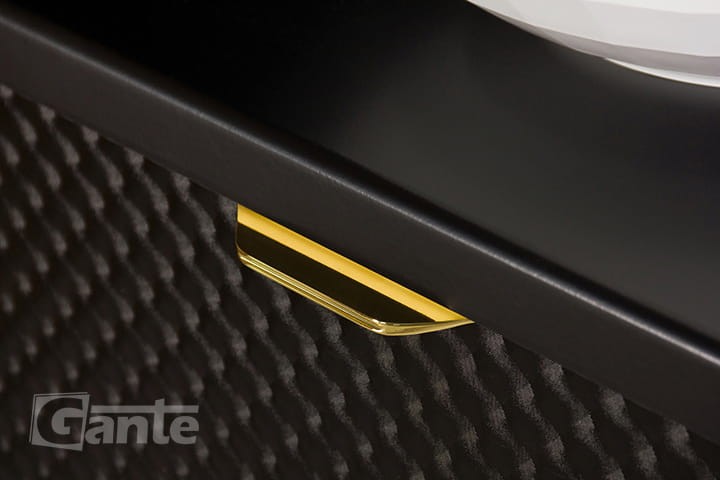 uchwyt do łazienki złoty połysk