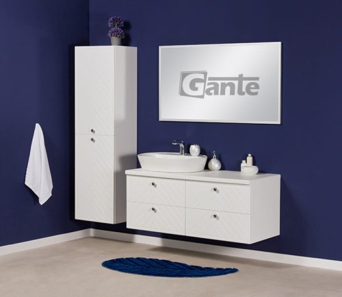 Szafka łazienkowa biały mat kolekcja mebli łazienkowych Kodi front w jodełkę 120 cm umywalka 4 szuflady i umywalka nablatowa (1).jpg