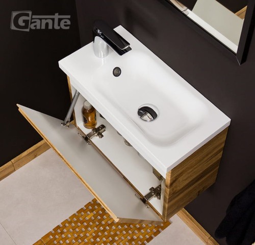 Szafka pod umywalke szerokość 50 cm głębokość 25 cm z umywalką kolekcja Cler dekor drewno dąb (2).jpg