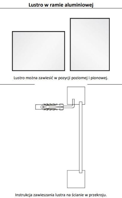 Mocowanie luster w ramie aluminiowej.JPG