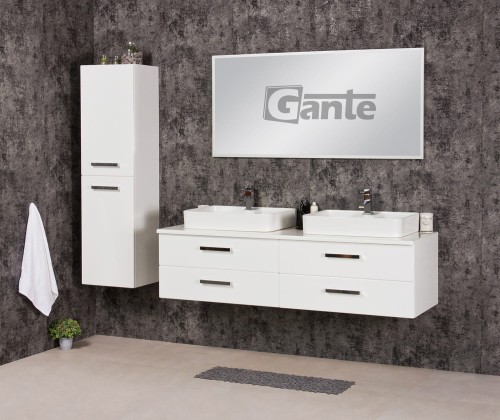 Szafka łazienkowa z blatem 160 cm i 2 umywalki nablatowe Luna 4 szuflady głebokośc szafki 50 cm kolekcja mebli łazienkowych Fokus (2).jpg