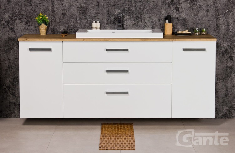 biała szafka z blatem w dekorze dębu 180 cm  (3).jpg